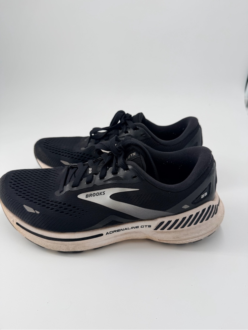 Brooks Women’s Black and Cream Athletic Running Shoes
